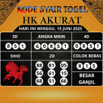 Kode Syair Togel HK Akurat Hari Ini Minggu, 15 Juni 2025