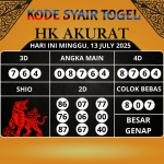 Syair Togel HK Paling Akurat Hari Ini Minggu, 13 Juli 2025