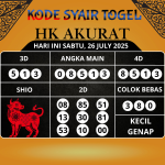 Syair Togel HK Paling Akurat Hari Ini Sabtu, 26 Juli 2025