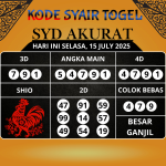 Syair Togel SDY Paling Akurat Hari Ini Selasa, 15 Juli 2025